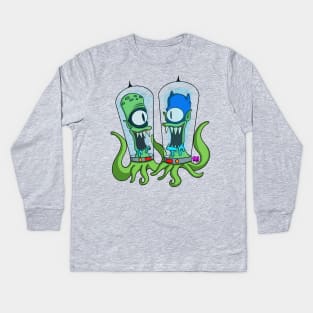 Kang-man and Kodos sidekick Kids Long Sleeve T-Shirt